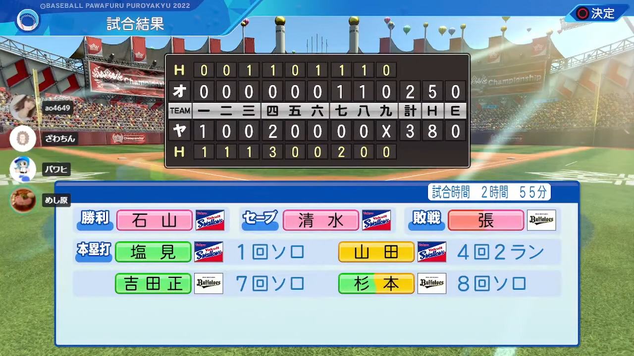 東京ヤクルトスワローズ 対 オリックス・バファローズ 5回戦