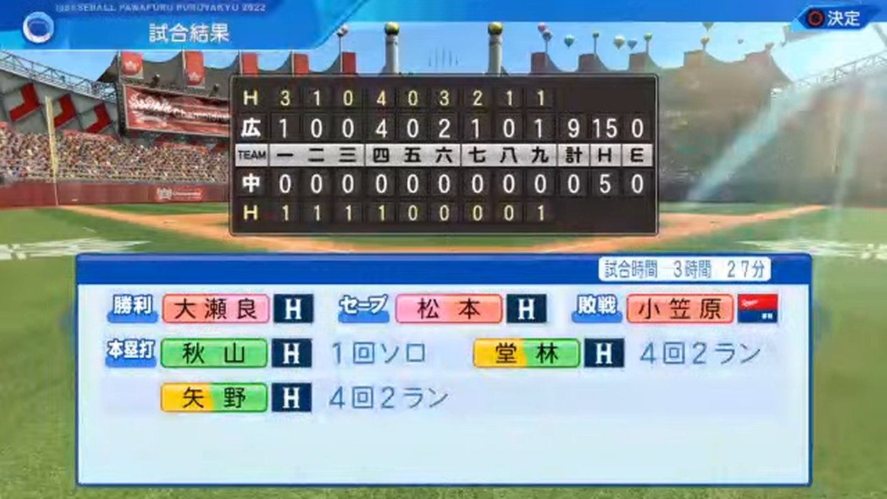 中日ドラゴンズ 対 広島東洋カープ 3回戦