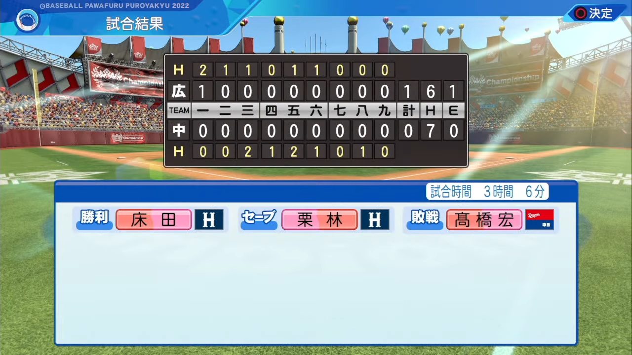 中日ドラゴンズ 対 広島東洋カープ 4回戦