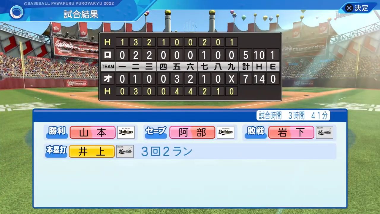 オリックス・バファローズ 対 千葉ロッテマリーンズ 4回戦