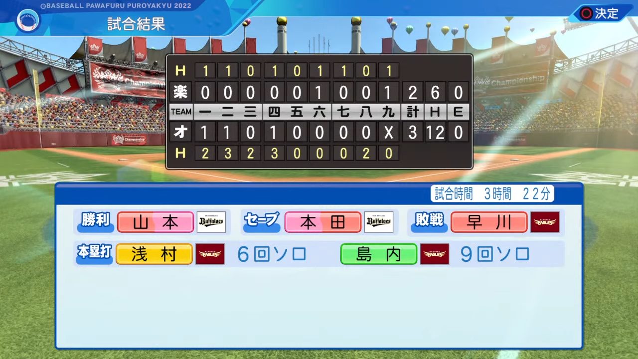 オリックス・バファローズ 対 東北楽天ゴールデンイーグルス 2回戦