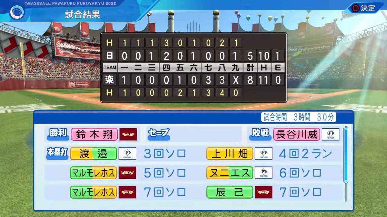 東北楽天ゴールデンイーグルス 対 北海道日本ハムファイターズ 4回戦
