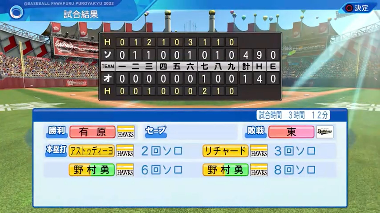 オリックス・バファローズ 対 福岡ソフトバンクホークス 6回戦