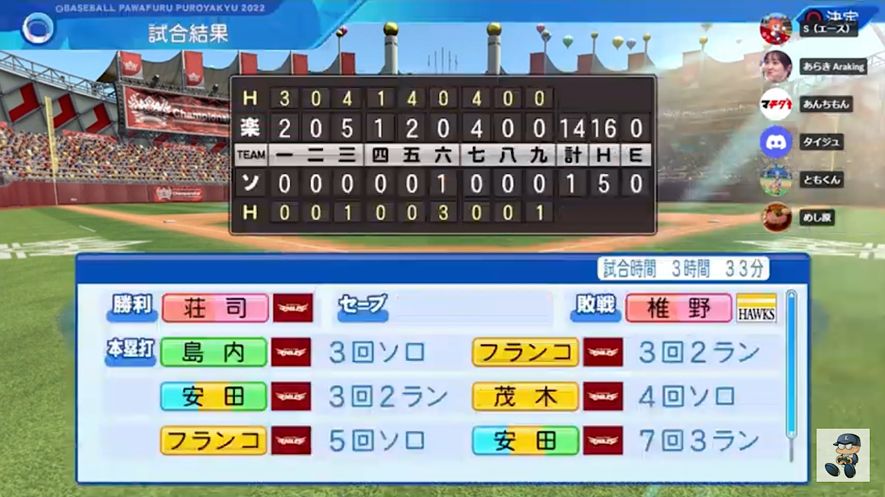 福岡ソフトバンクホークス 対 東北楽天ゴールデンイーグルス 4回戦