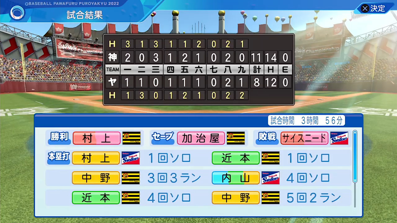 東京ヤクルトスワローズ 対 阪神タイガース 6回戦