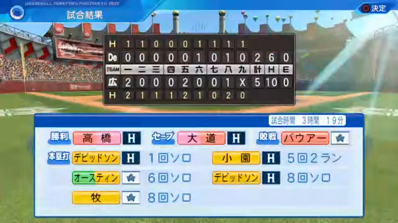 広島東洋カープ 対 横浜DeNAベイスターズ 6回戦