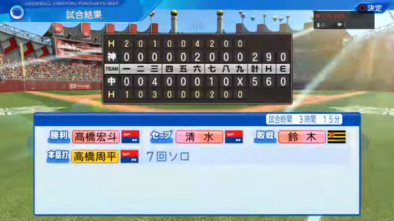 中日ドラゴンズ 対 阪神タイガース 5回戦