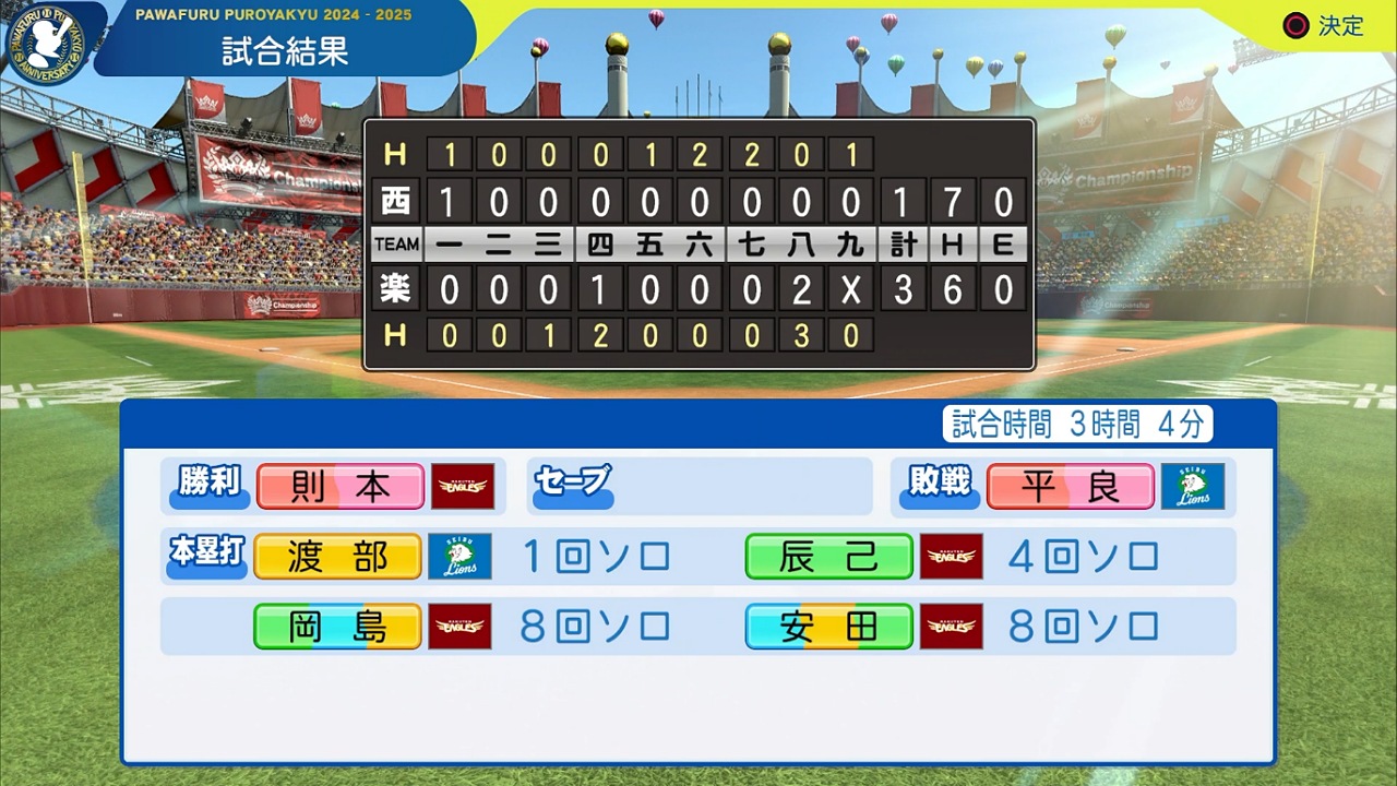 ifイーグルス 対 ifライオンズ 3回戦