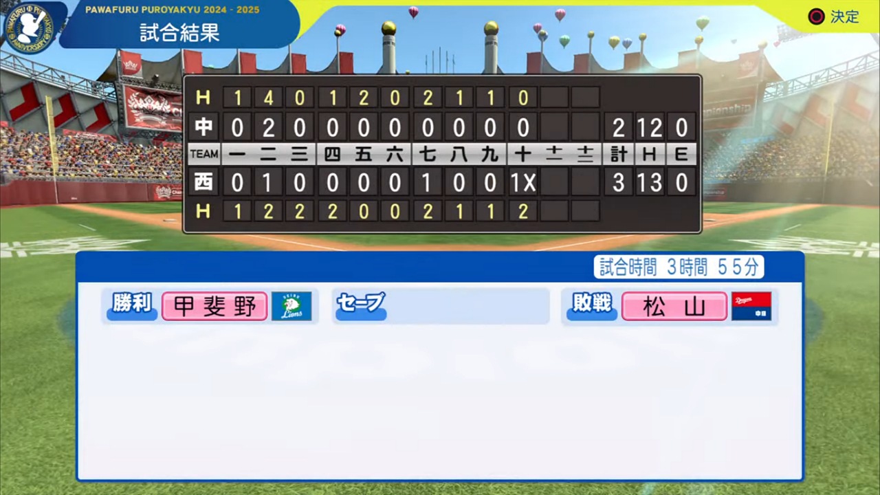 ifライオンズ 対 ifドラゴンズ 1回戦