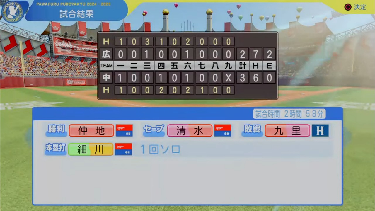 ifドラゴンズ 対 ifカープ 5回戦